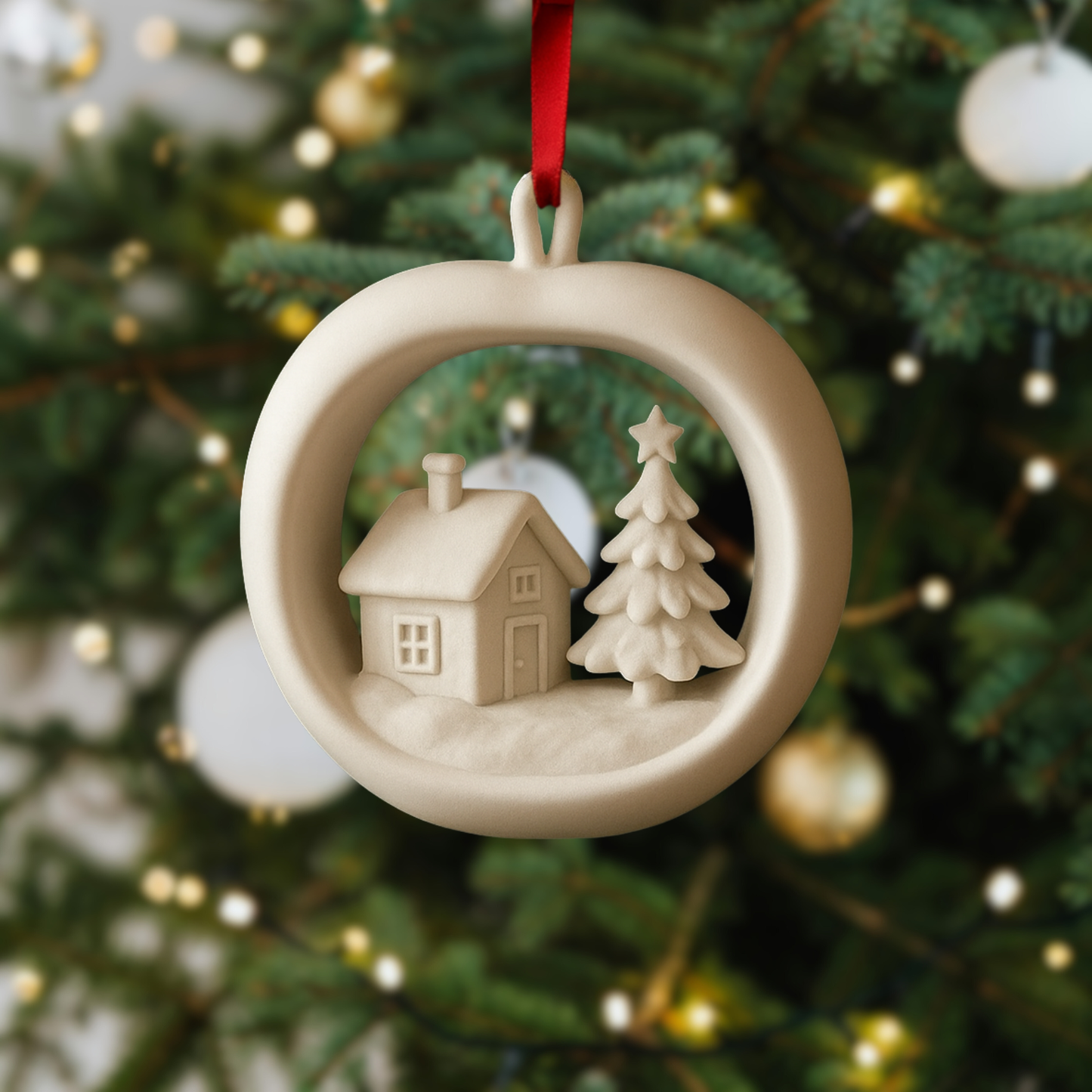 Julgransdekoration - Äppel Byn