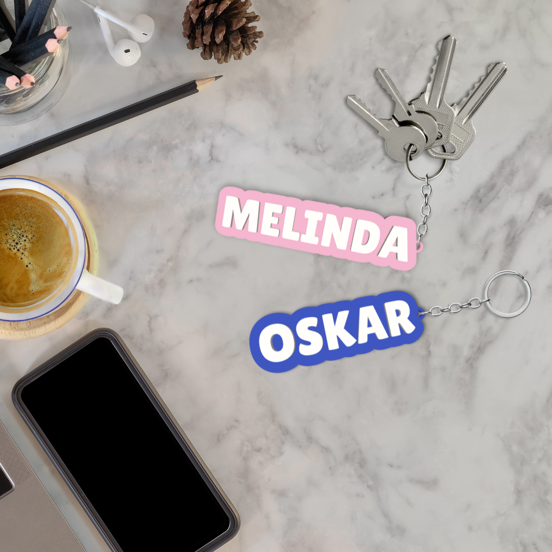 Personlig Nyckelring Med Namn